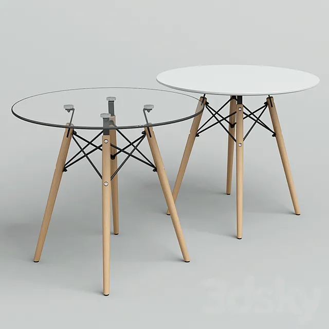 Tables Eames DSW. 3ds Max
