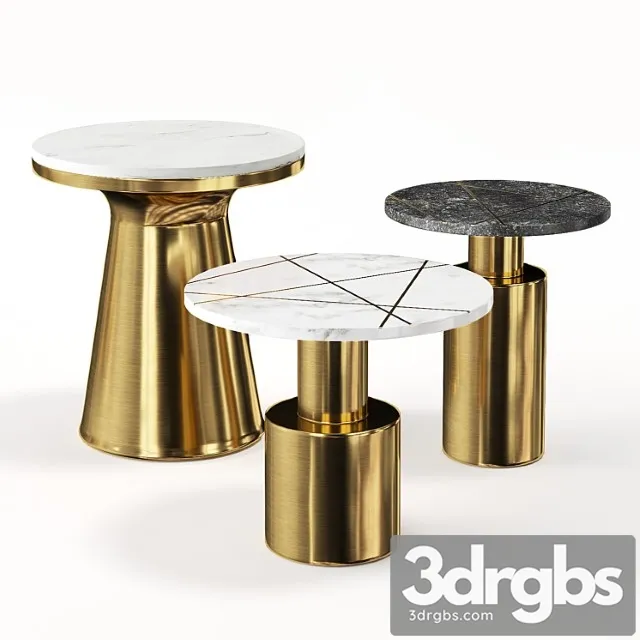 Tables made of brass and marble kork 2 3dsmax Download