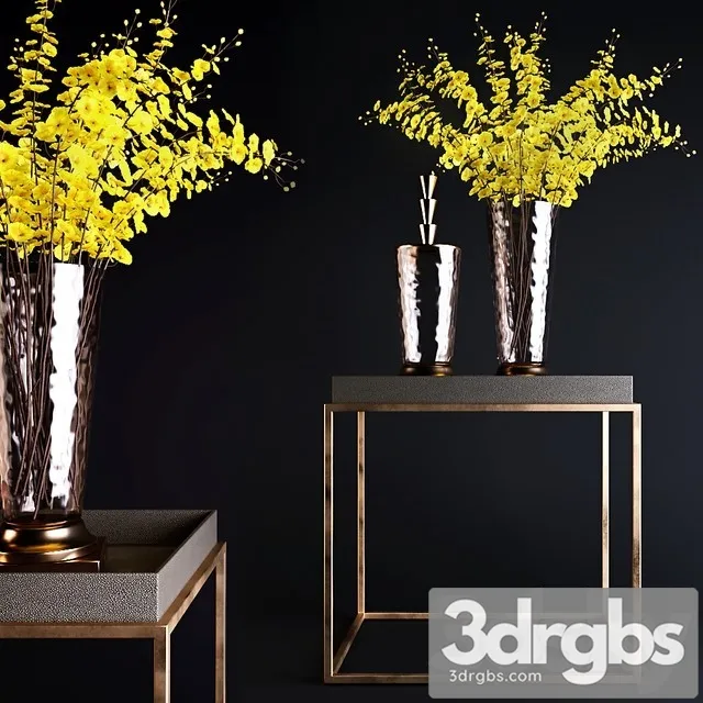Tables Rh Yellow Flowers 2 3dsmax Download