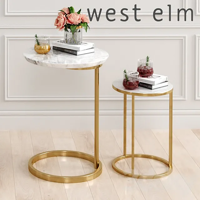 Tables West elm 2 3ds Max