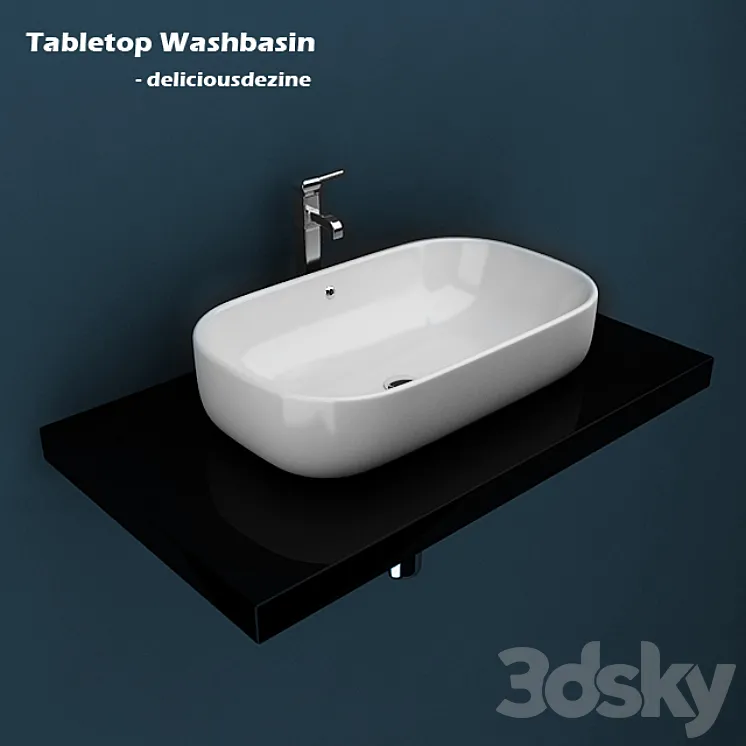 Tabletop Washbasin 3DS Max