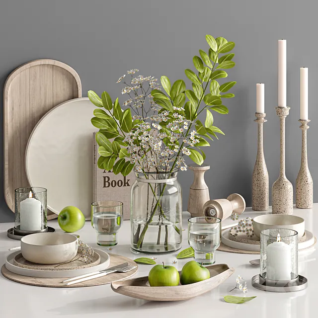 tableware 001 3ds Max