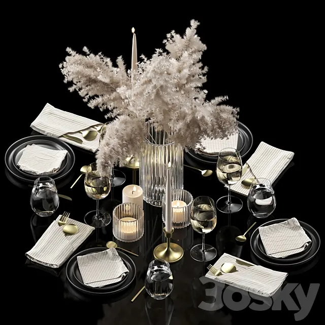 tableware 01 3ds Max