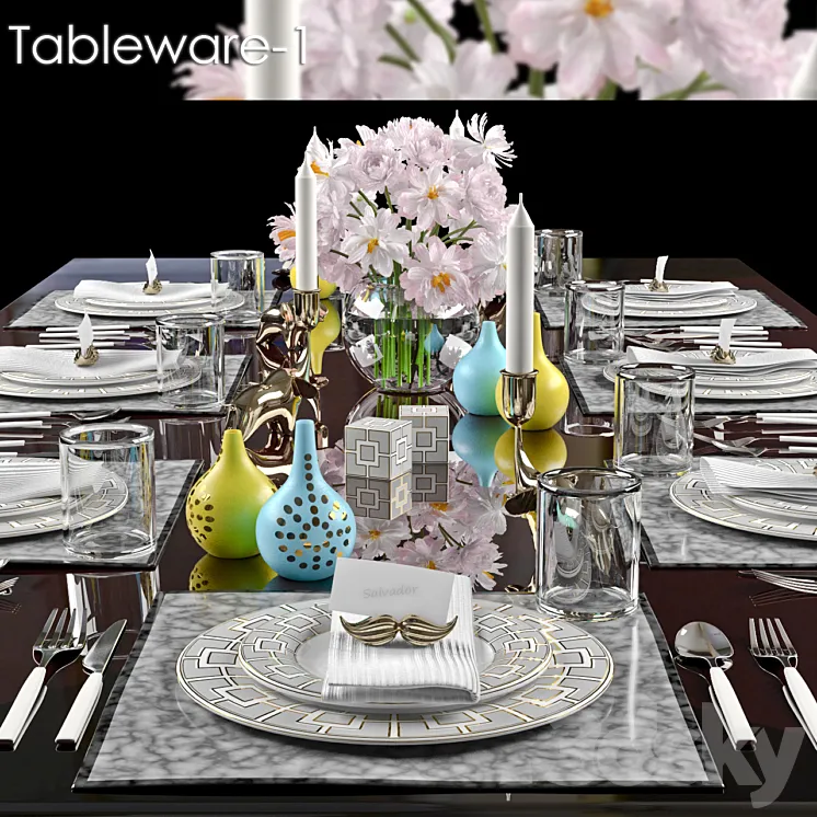TABLEWARE 1 3DS Max