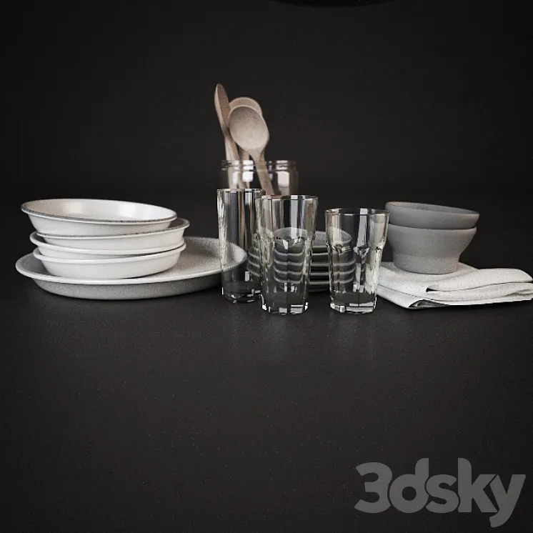 Tableware 3DS Max