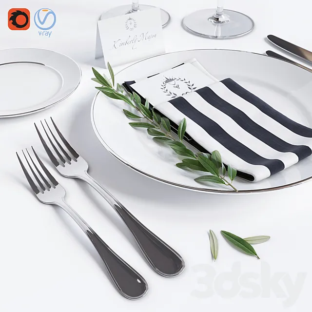 Tableware 3ds Max