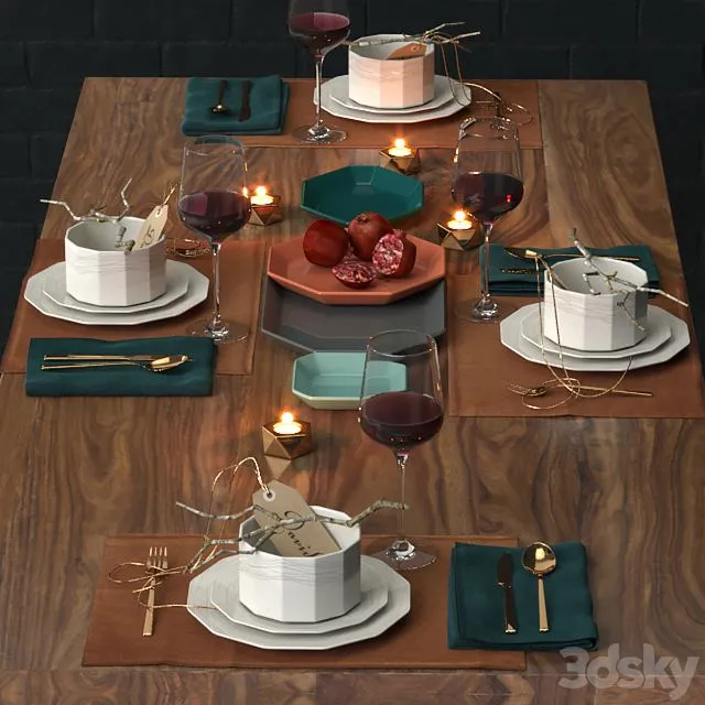 Tableware from CB2 3dsMax Model