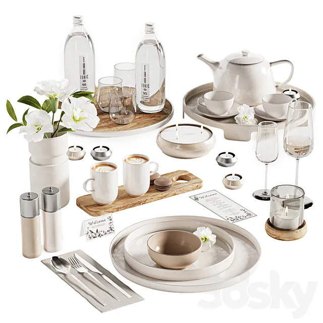 Tableware MA set 33 3ds Max