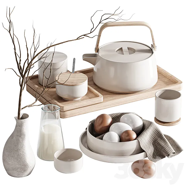 Tableware set01 3ds Max