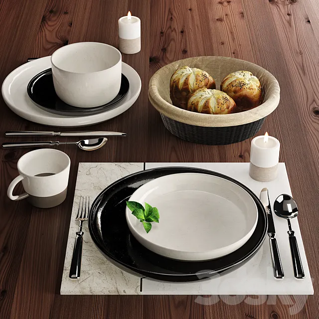 Tableware1 from CB2 3DSMax File