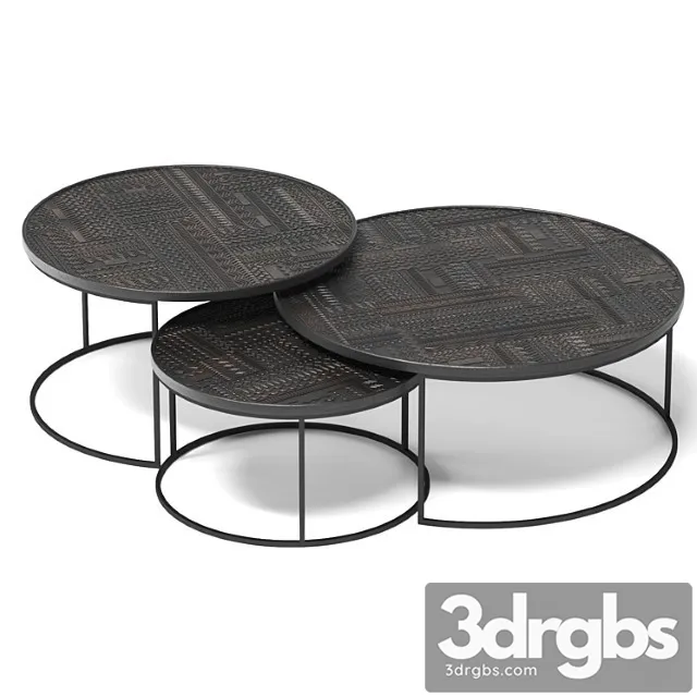 Tabwa Coffee Table Set By Ethnicraft 3dsmax Download