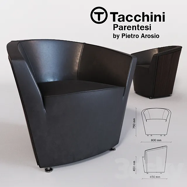 Tacchini _ Parentesi (Armchair) 3DSMax File