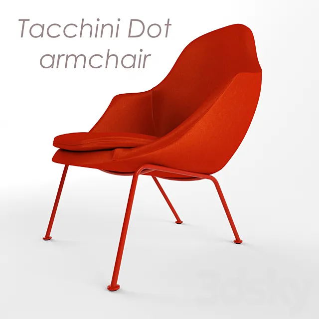 Tacchini Dot armchair 3DS Max Model