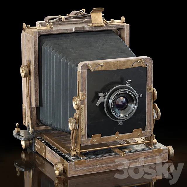 Tachihara 4×5 field camera for the competition 3DSMax File
