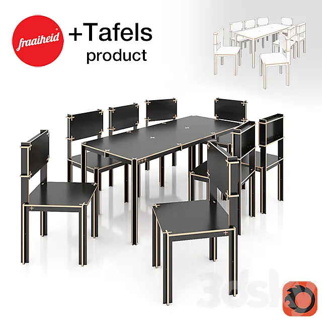 Tafels product by fraaiheid 3DSMax File