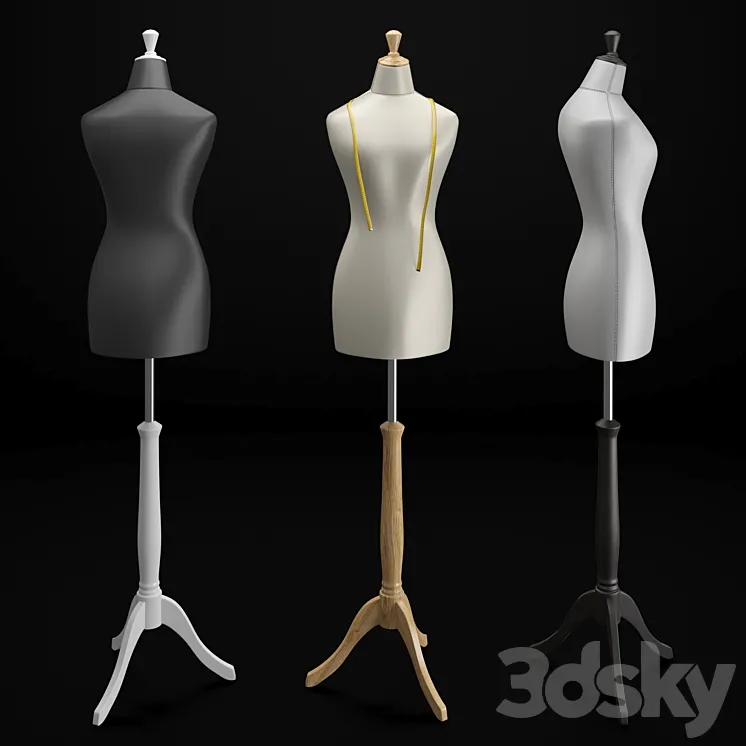 Tailor’s mannequin 3DS Max