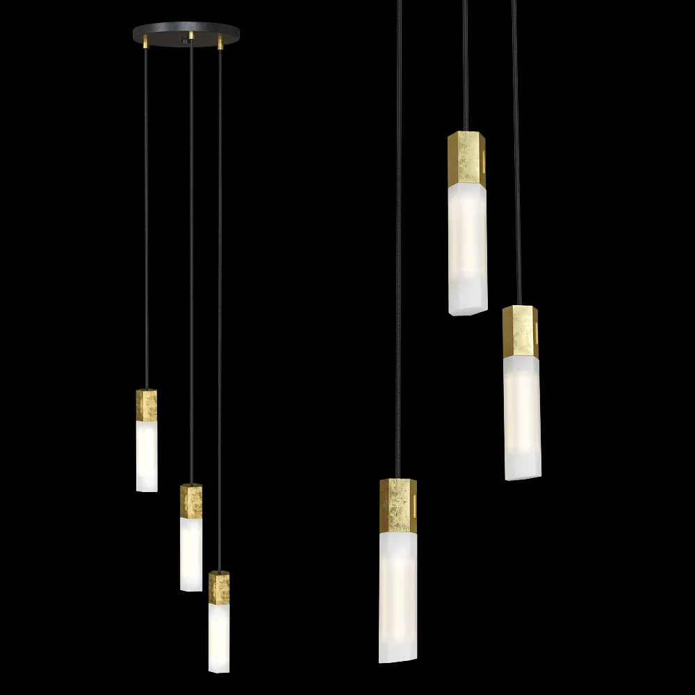 Tala – Pendant lamp Basalt Triple 3ds Max