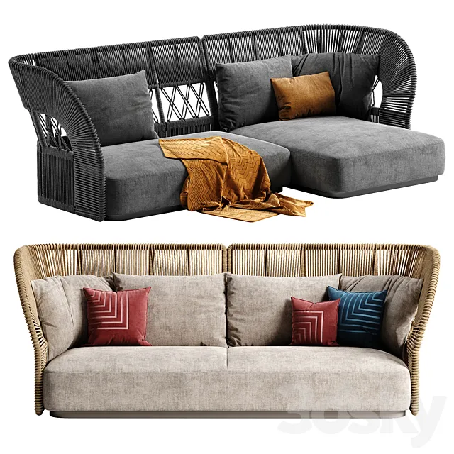 Talenti Cliff Deco sofa 1 3DSMax File