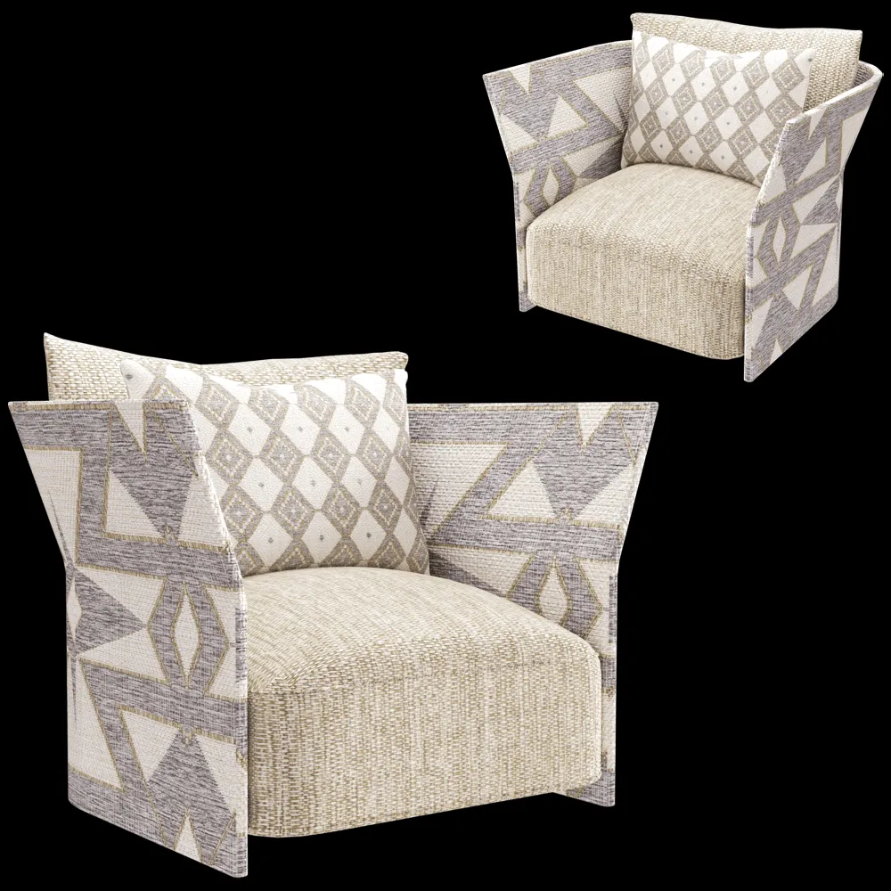 Talenti – Lounge armchair Cliff fabric 3ds Max