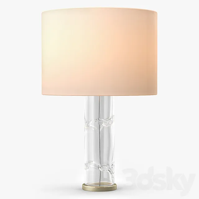 Talisman A Tall Cylindrical Glass Table Lamp 3DSMax File