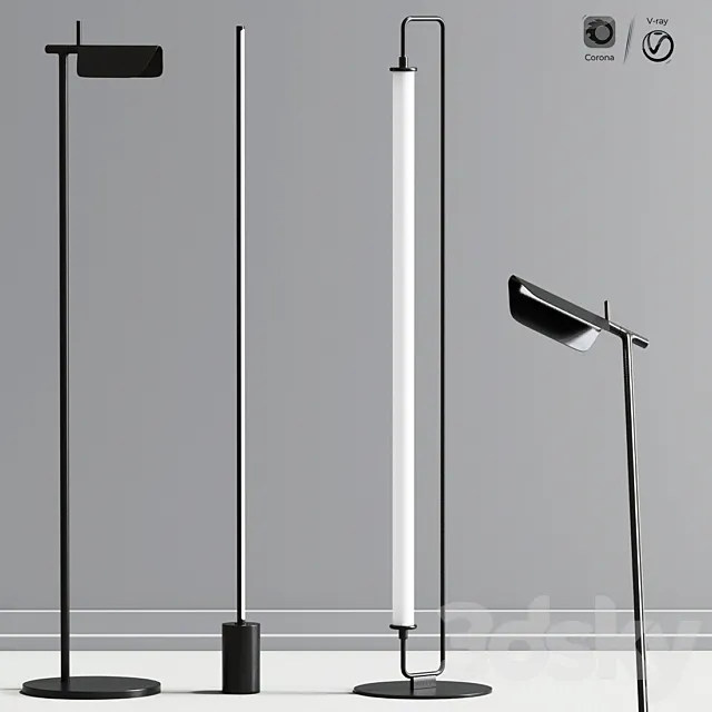 Tall Tree Led Floor Lamp Collection 3ds Max