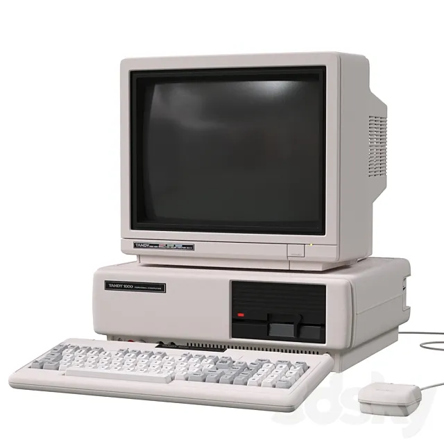 Tandy 1000 Personal Computer 3DSMax File
