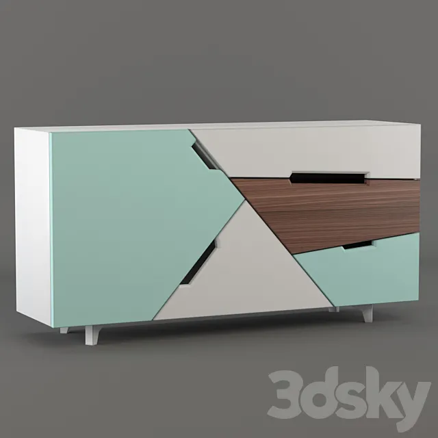 TANGRAM Sideboard 3DS Max Model