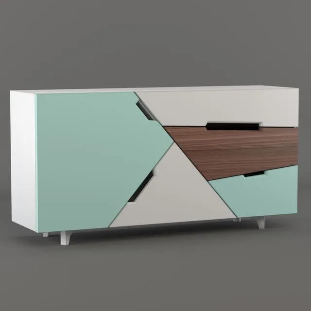 TANGRAM Sideboard 3dsMax Model