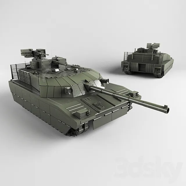 Tank T-100 3DSMax File