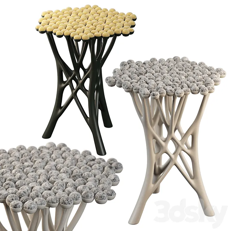 Tansy stool 3DS Max