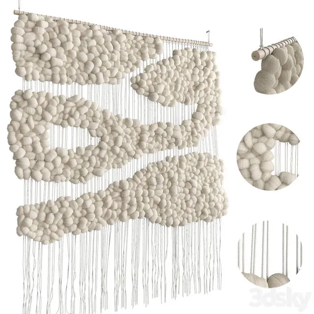 Tapestry white by Helen Loom 3dsMax Model