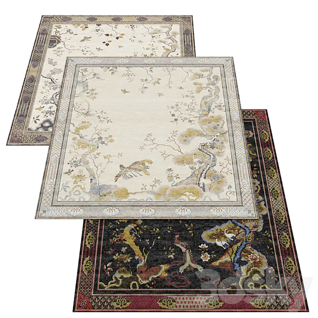 Tapis Rouge Chinoiserie 3DSMax File