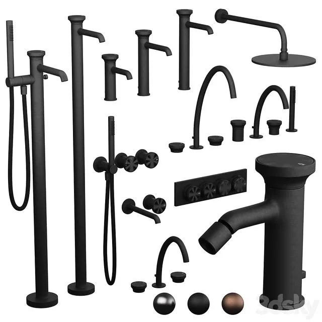 Taps Gessi Origini Faucet Set 3dsMax Model