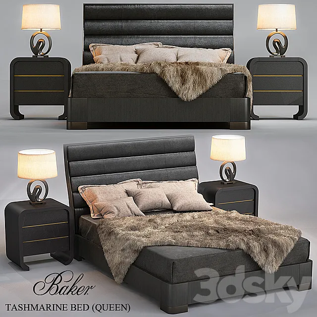 TASHMARINE BED (QUEEN) 3ds Max