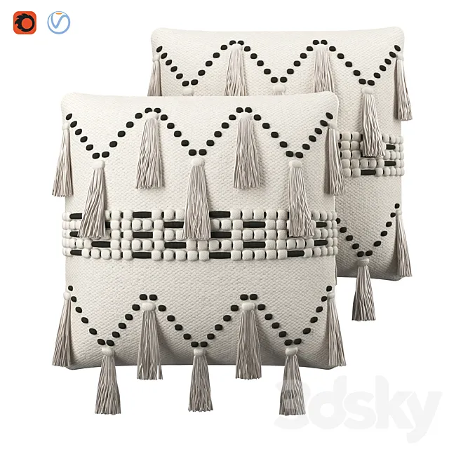 Tassel cushion 3DS Max Model