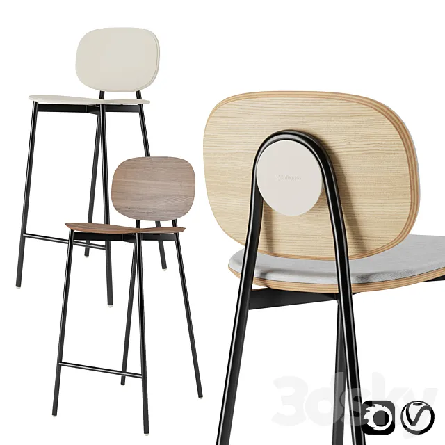 Tata Bar Stool by Pointhouse 3DS Max Model