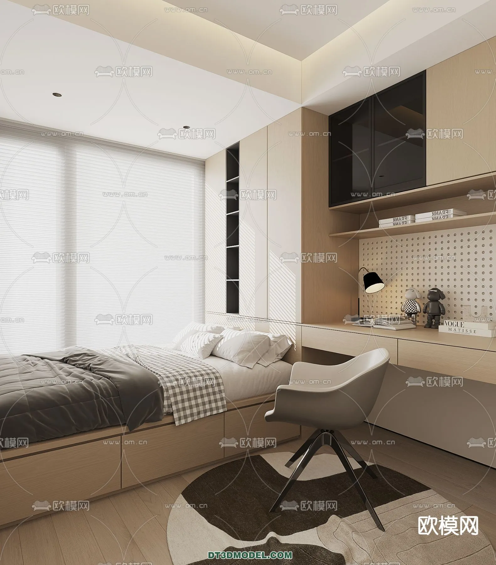 Tatami Bedroom – Japan Bedroom – 3D Scene – 005