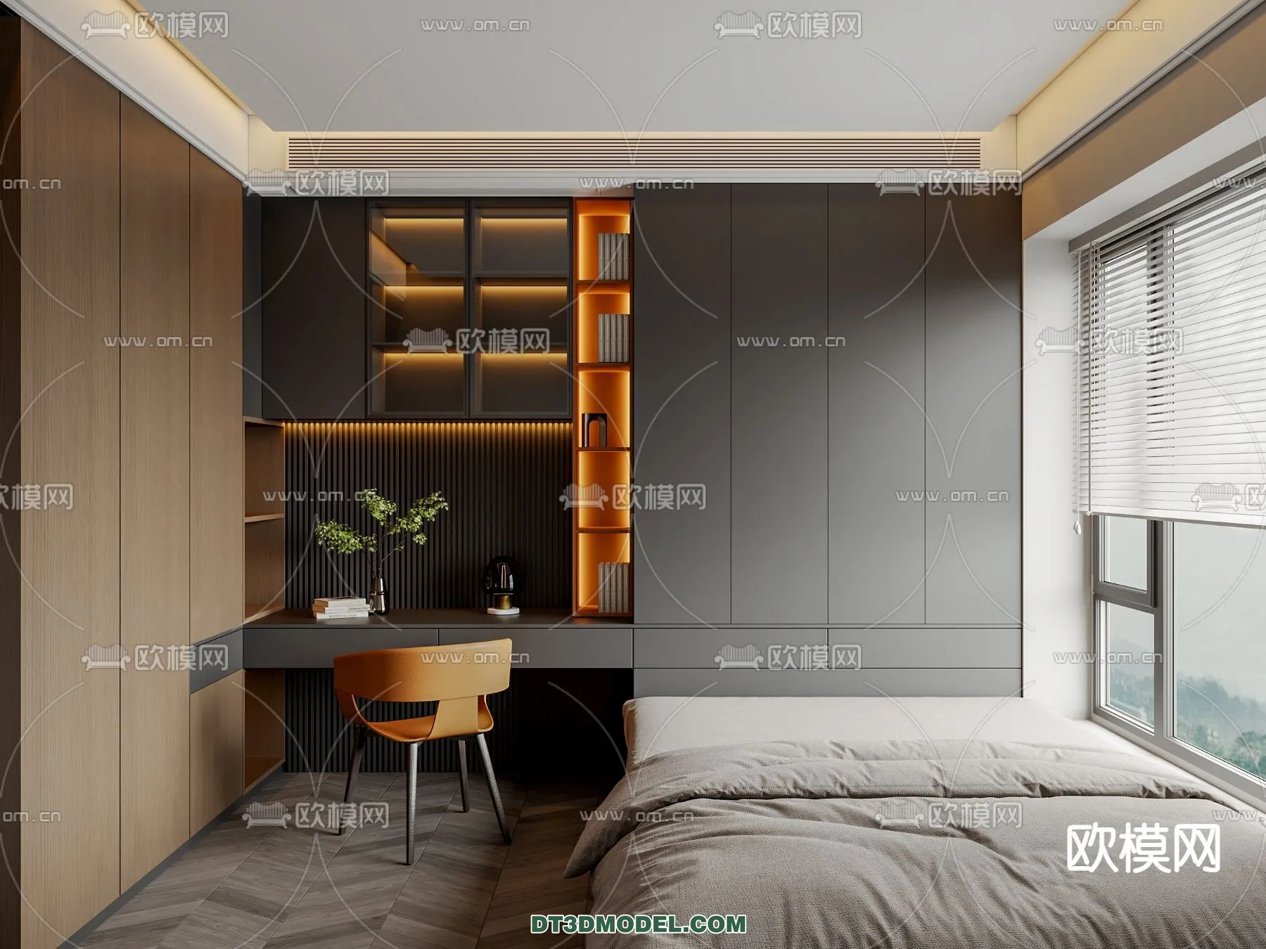 Tatami Bedroom – Japan Bedroom – 3D Scene – 007