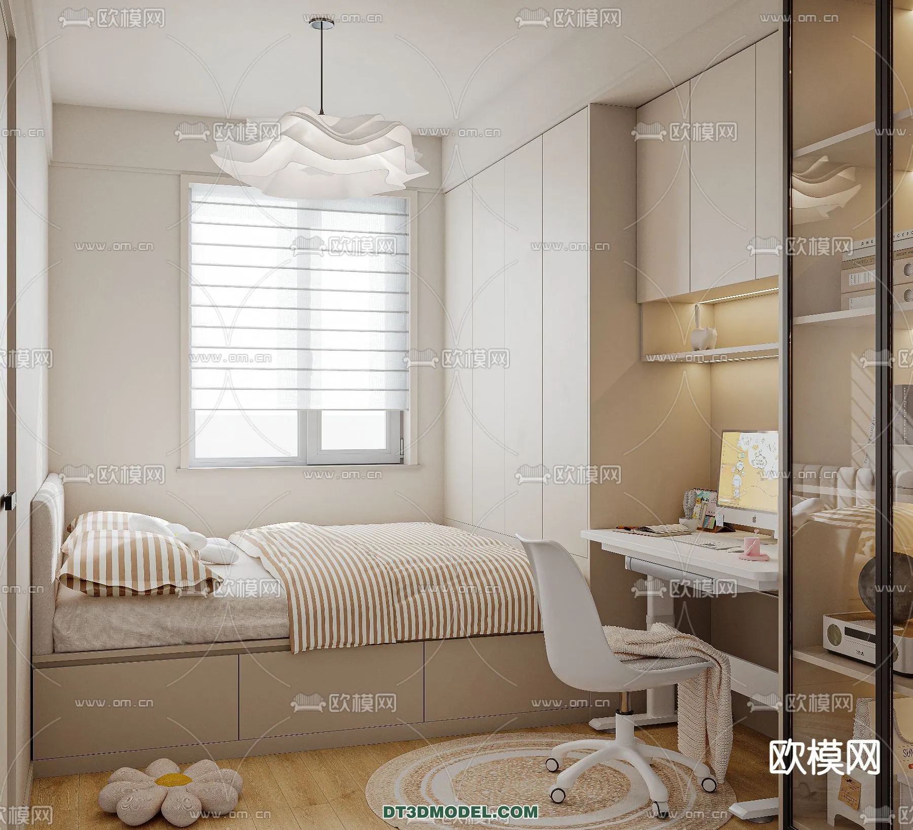 Tatami Bedroom – Japan Bedroom – 3D Scene – 011