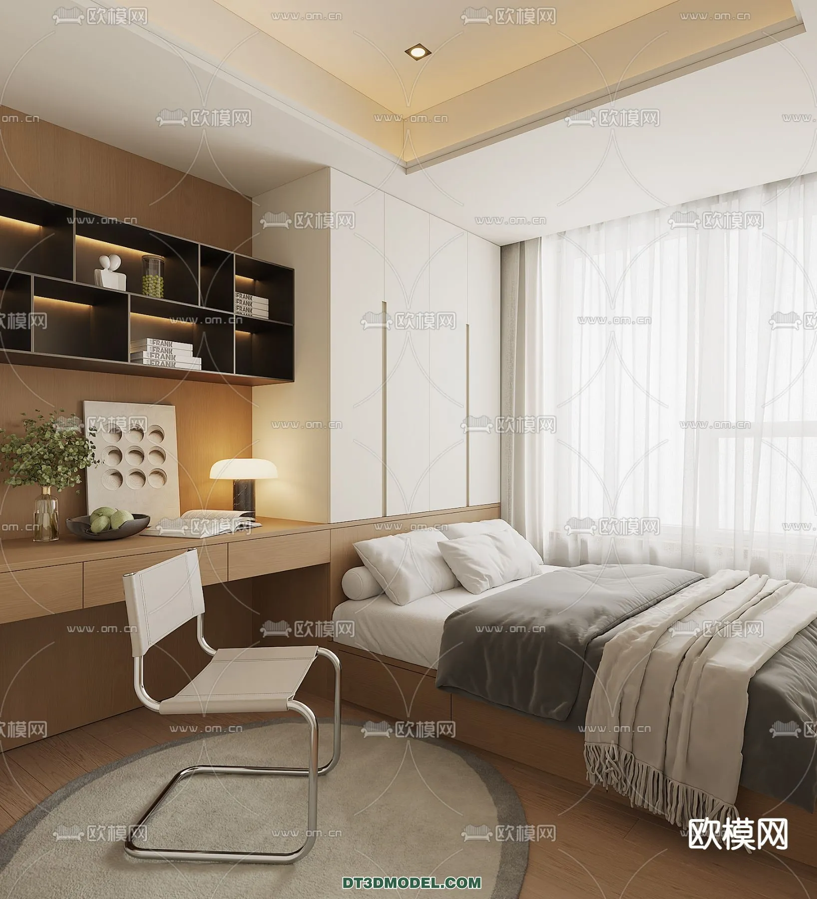 Tatami Bedroom – Japan Bedroom – 3D Scene – 013