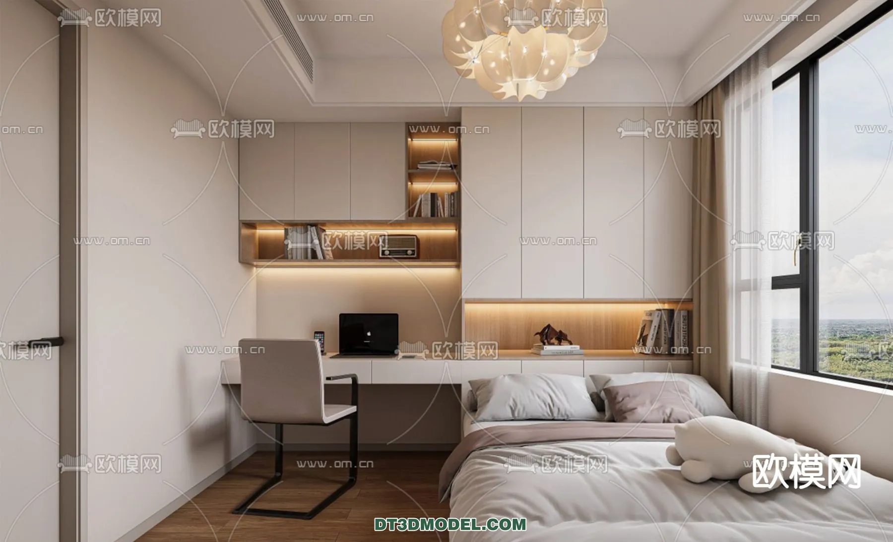 Tatami Bedroom – Japan Bedroom – 3D Scene – 015