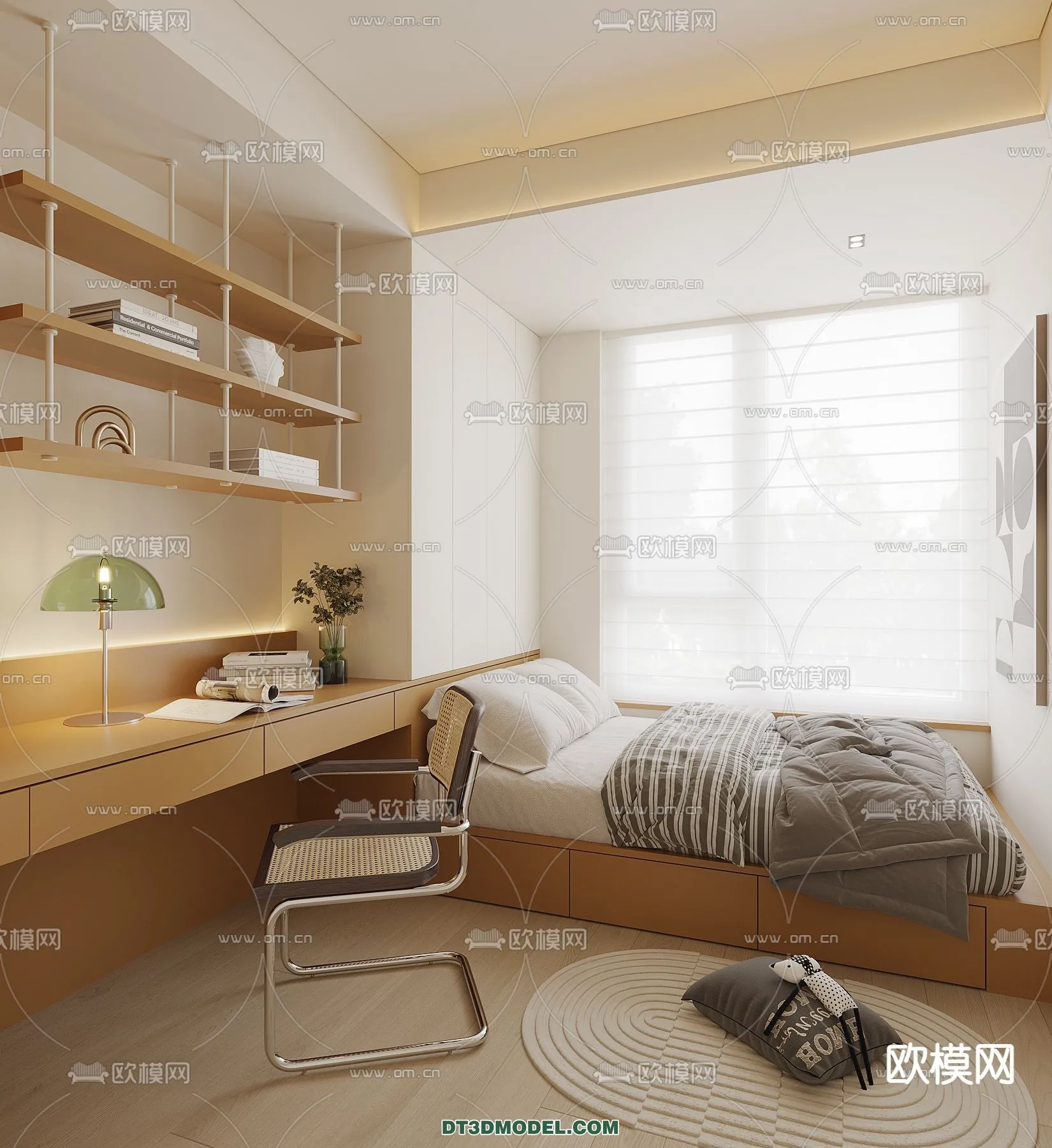 Tatami Bedroom – Japan Bedroom – 3D Scene – 016