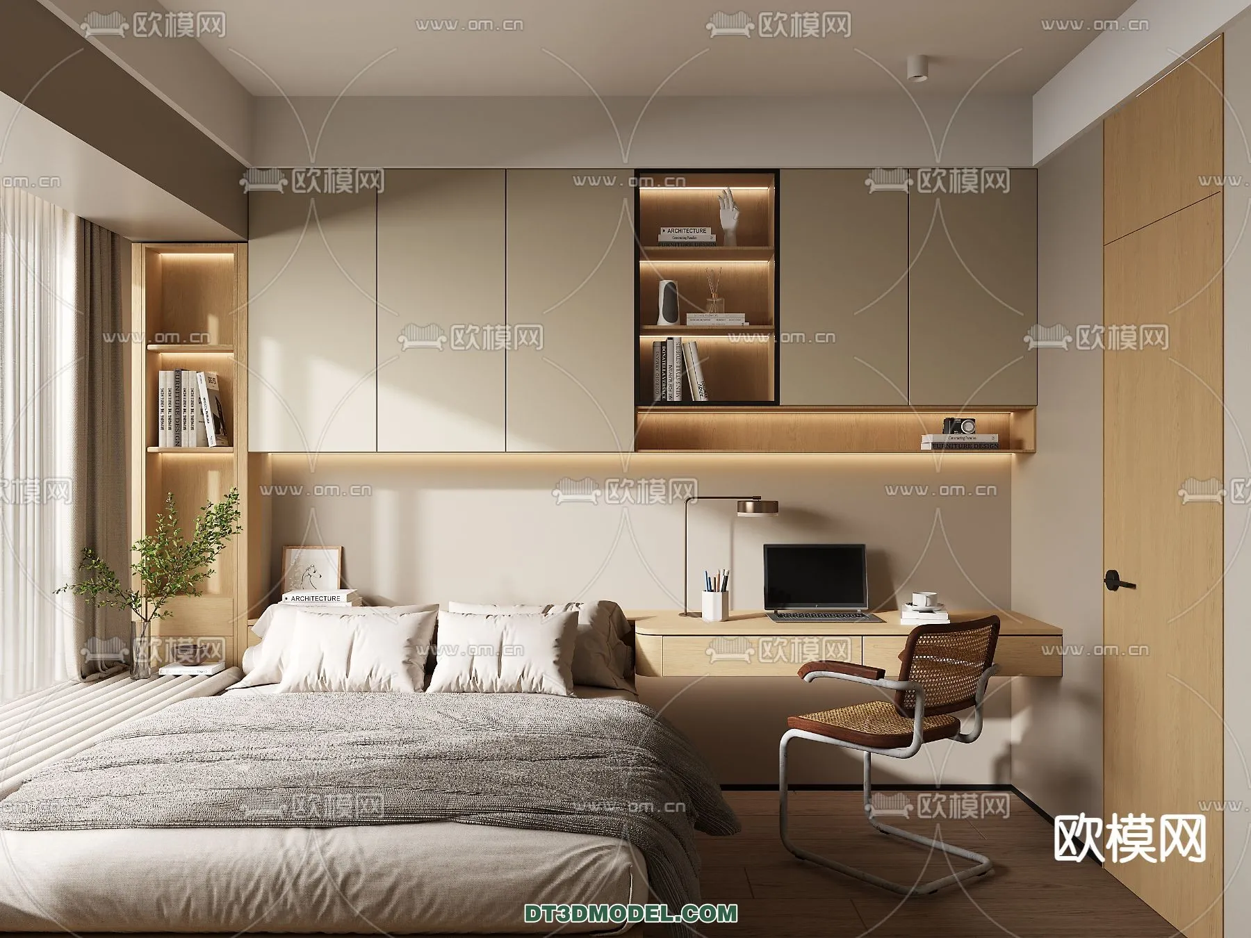 Tatami Bedroom – Japan Bedroom – 3D Scene – 021