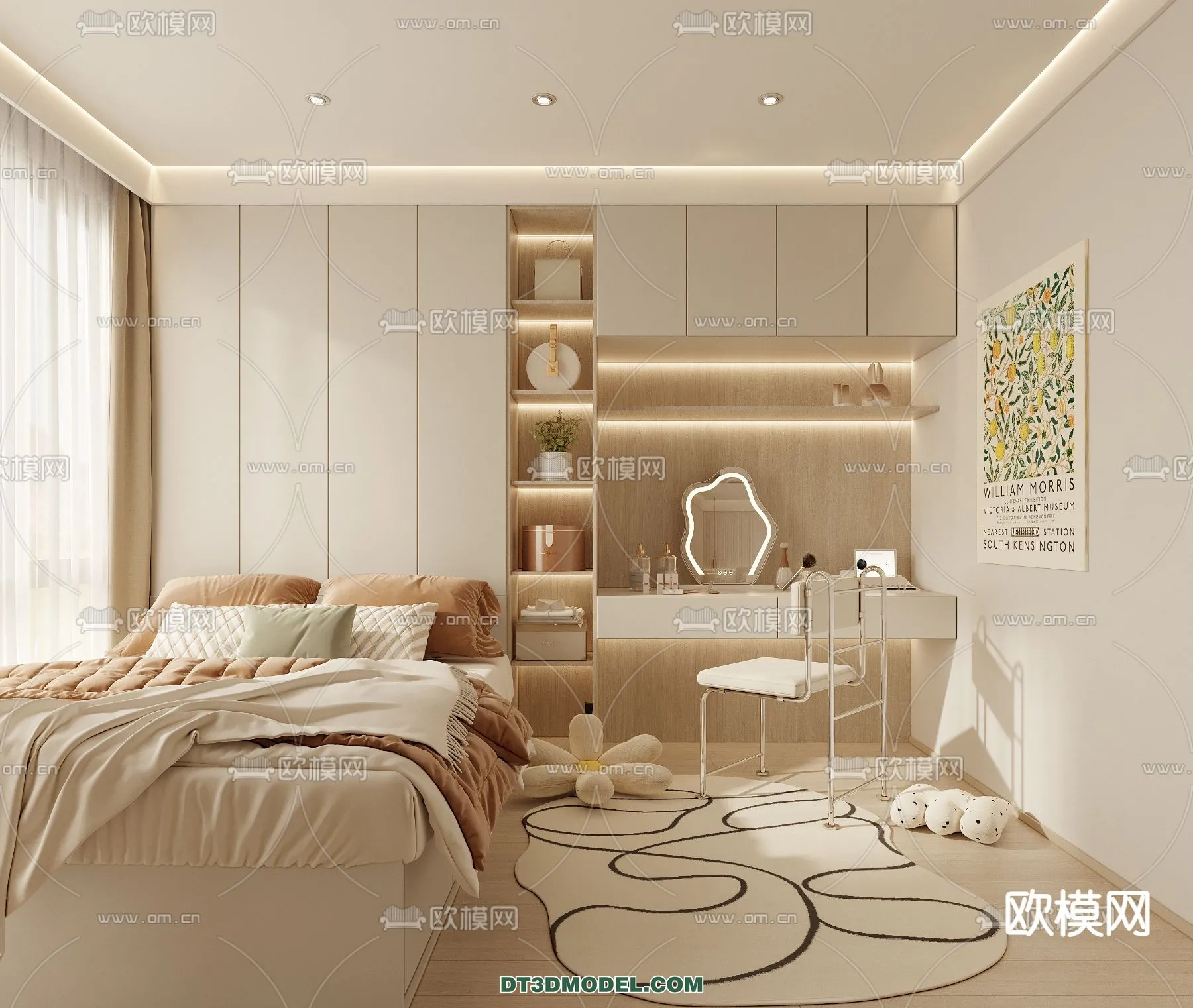 Tatami Bedroom – Japan Bedroom – 3D Scene – 027