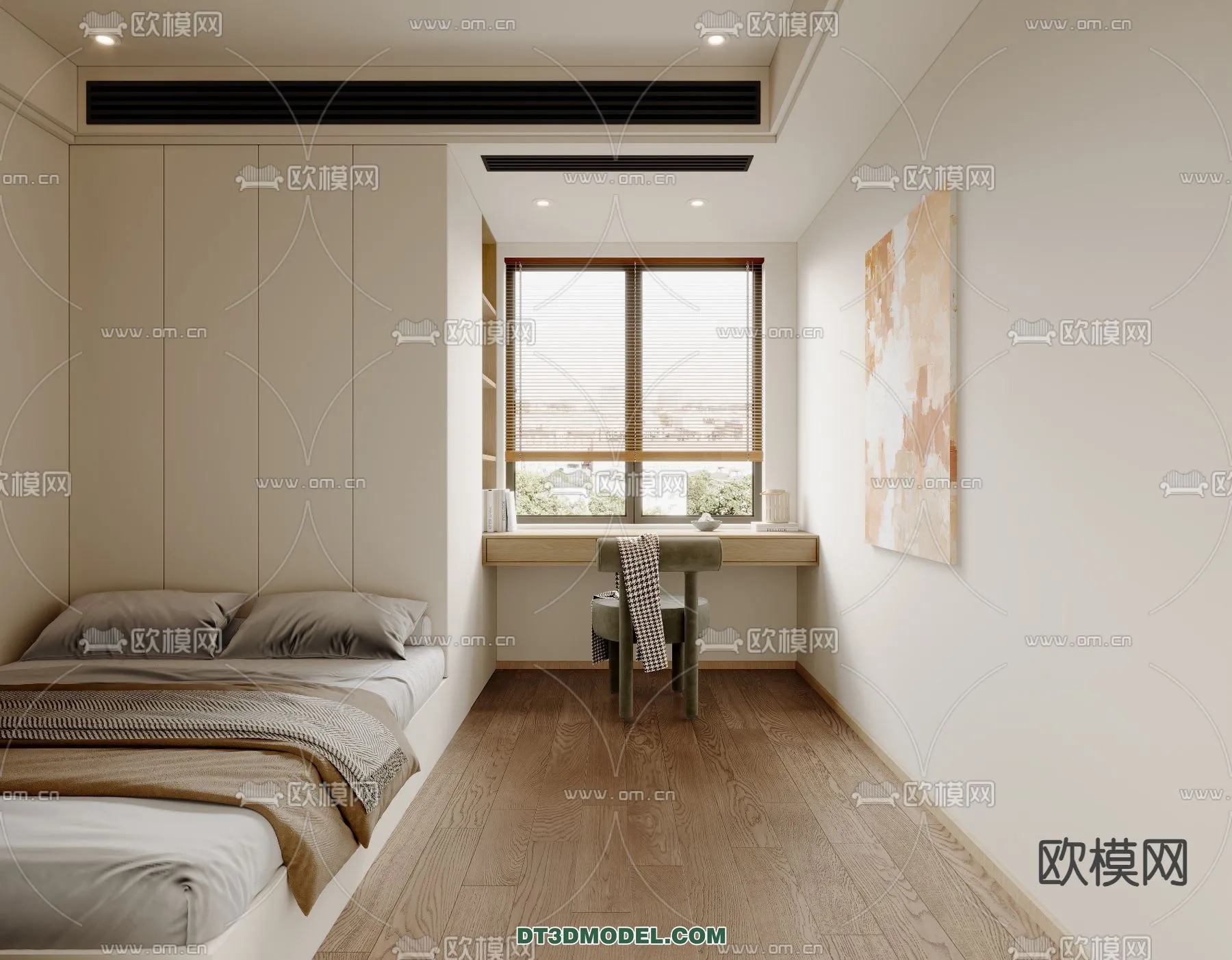 Tatami Bedroom – Japan Bedroom – 3D Scene – 039