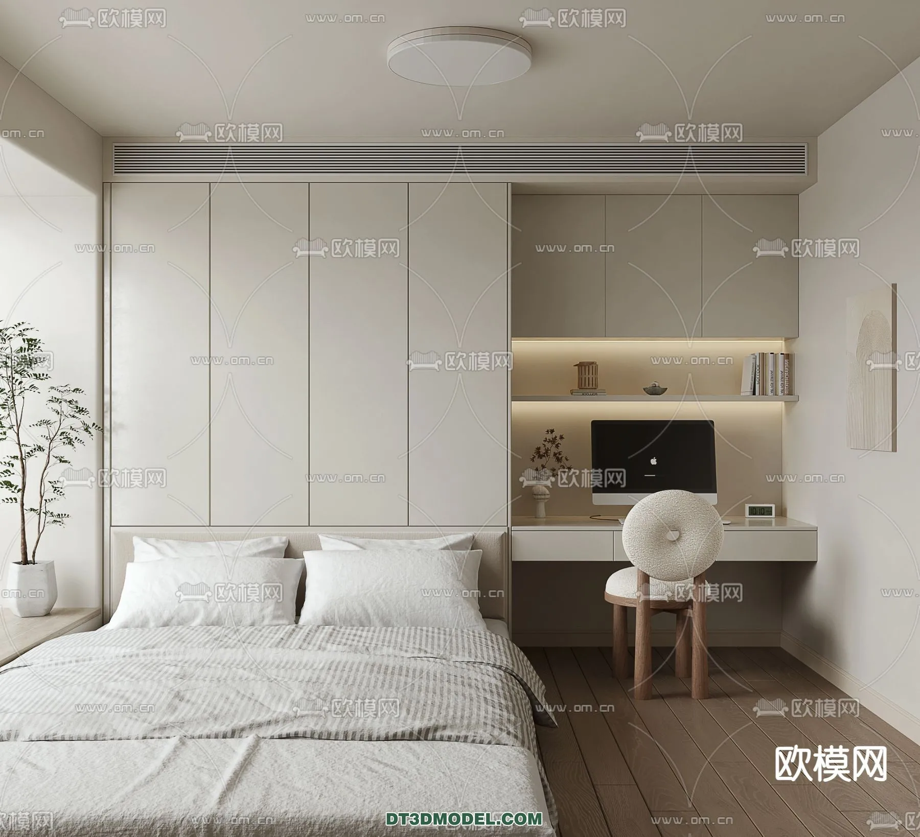 Tatami Bedroom – Japan Bedroom – 3D Scene – 040