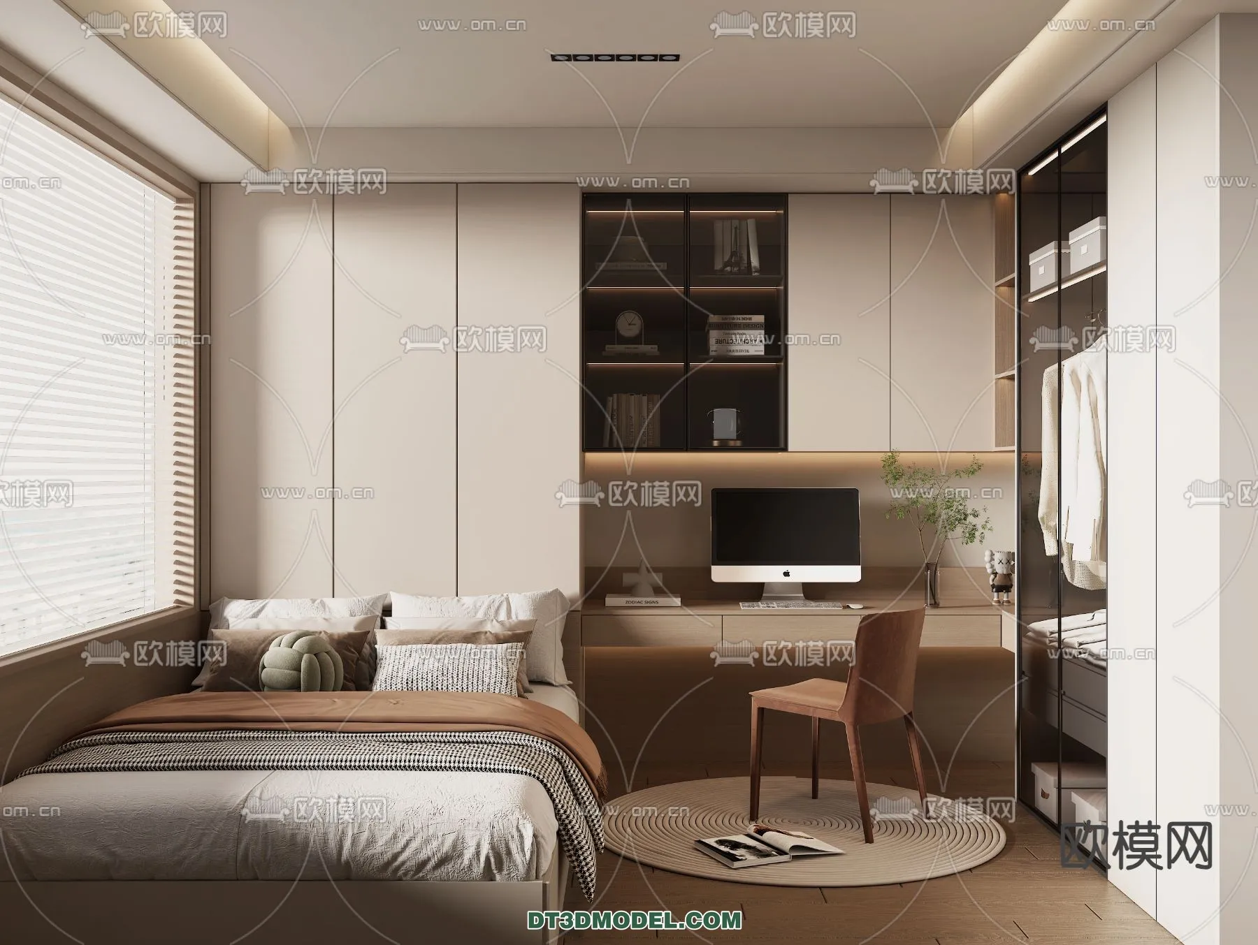 Tatami Bedroom – Japan Bedroom – 3D Scene – 042