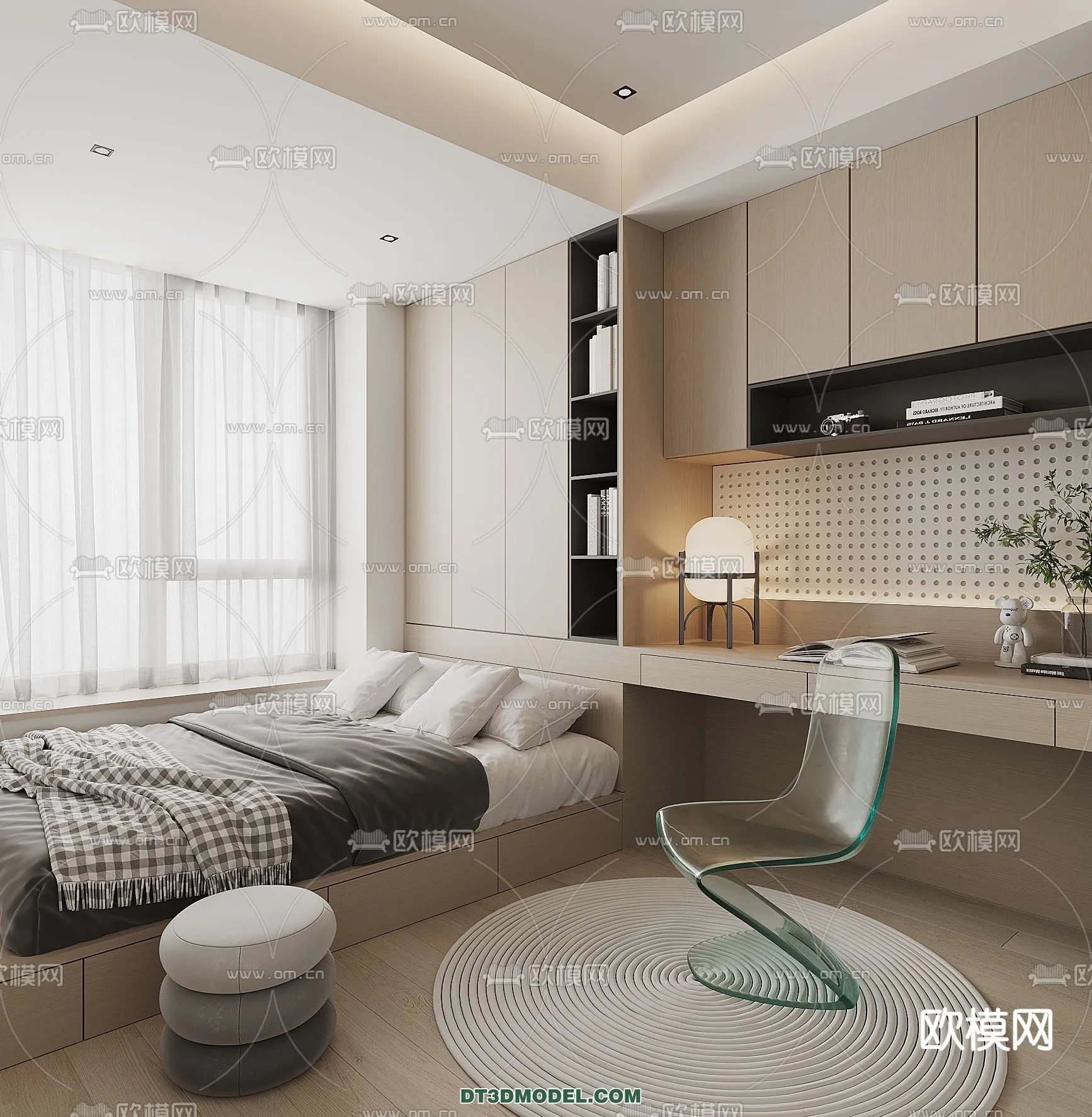 Tatami Bedroom – Japan Bedroom – 3D Scene – 043