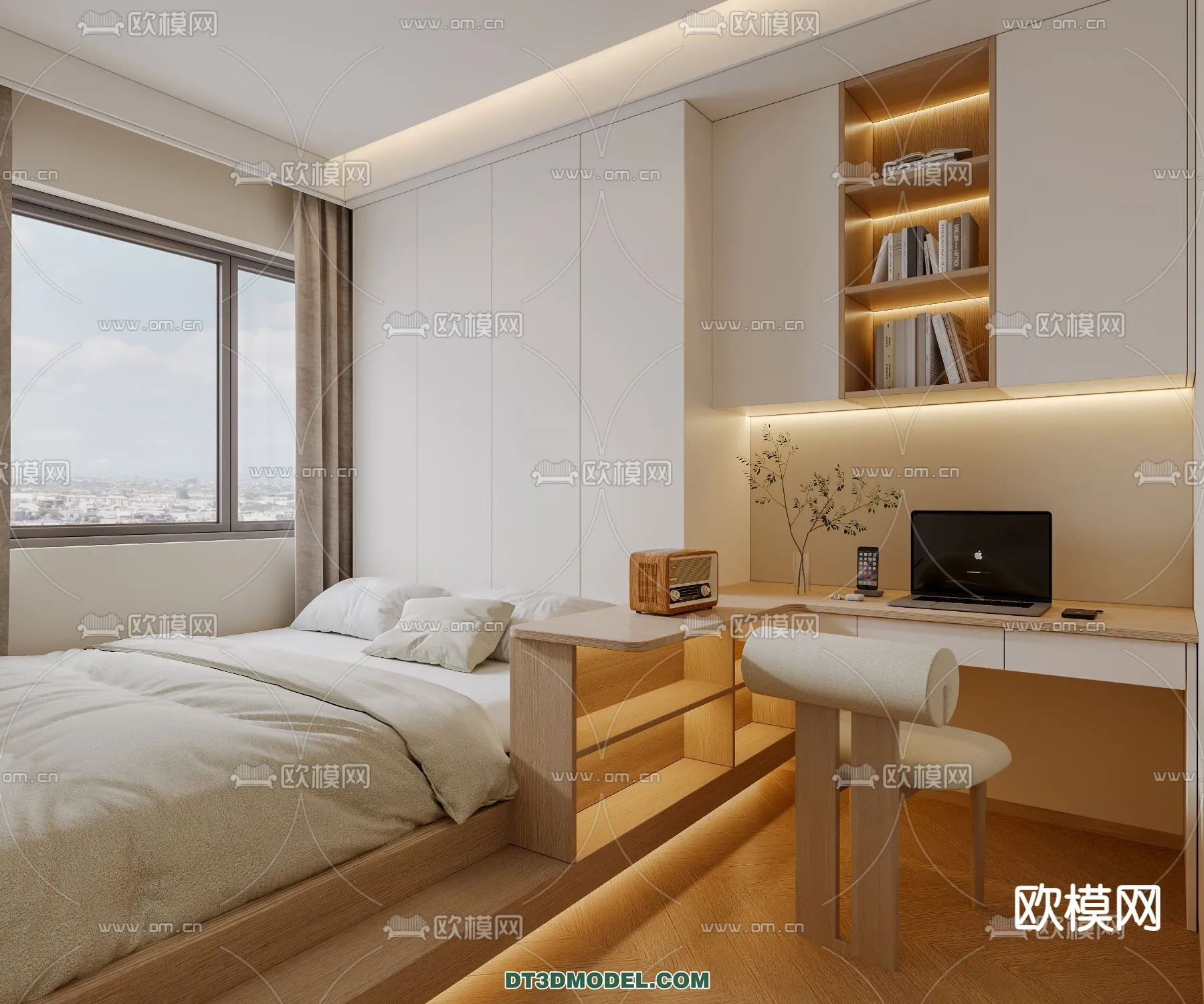 Tatami Bedroom – Japan Bedroom – 3D Scene – 045