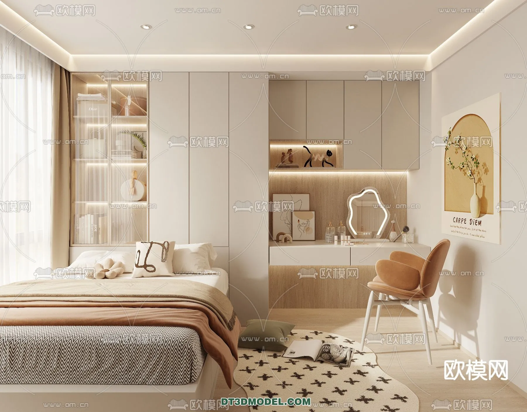 Tatami Bedroom – Japan Bedroom – 3D Scene – 047